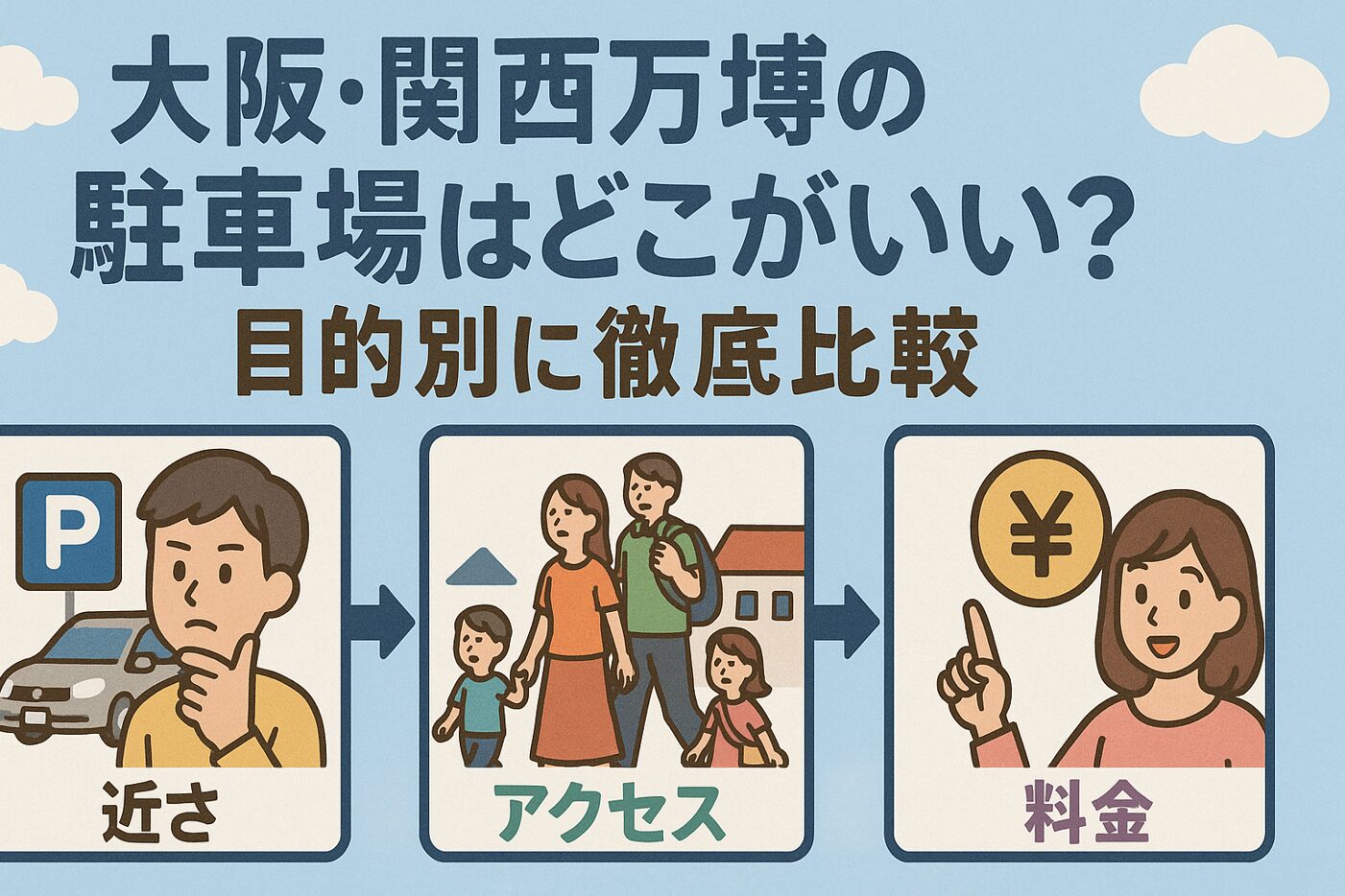 大阪・関西万博の駐車場はどこがいい？目的別に徹底比較