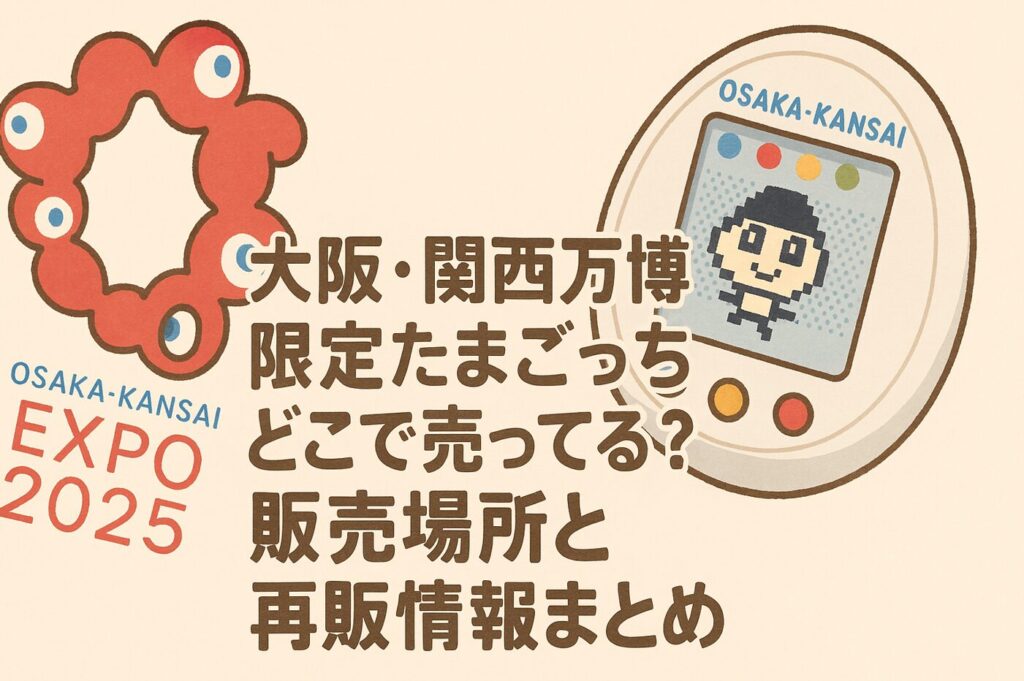 大阪・関西万博 限定たまごっち どこで売ってる？販売場所と再販