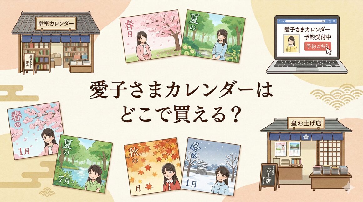 愛子さまカレンダーはどこで買える？2026年版の販売店と在庫