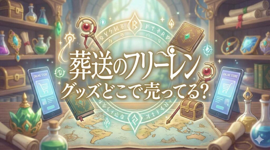 葬送のフリーレングッズどこで売ってる？在庫あり店舗と予約方法