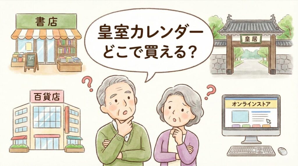 皇室カレンダーどこで買える?2026年版の販売店と通販比較
