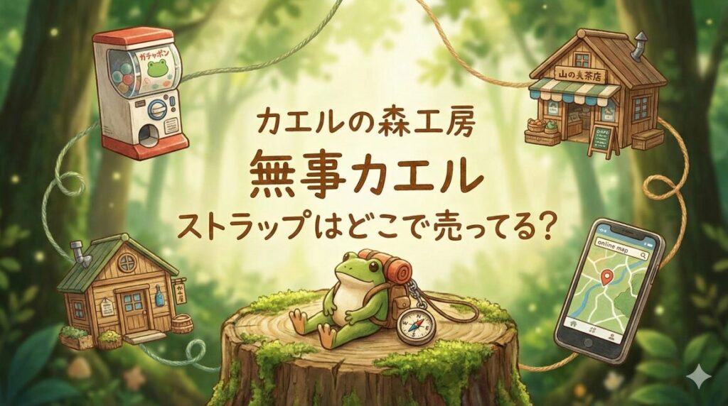 カエルの森工房無事カエルストラップはどこで売ってる？売り場と再販