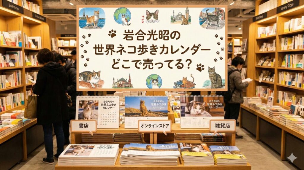 岩合光昭の世界ネコ歩きカレンダーどこで売ってる？2026年版販売店