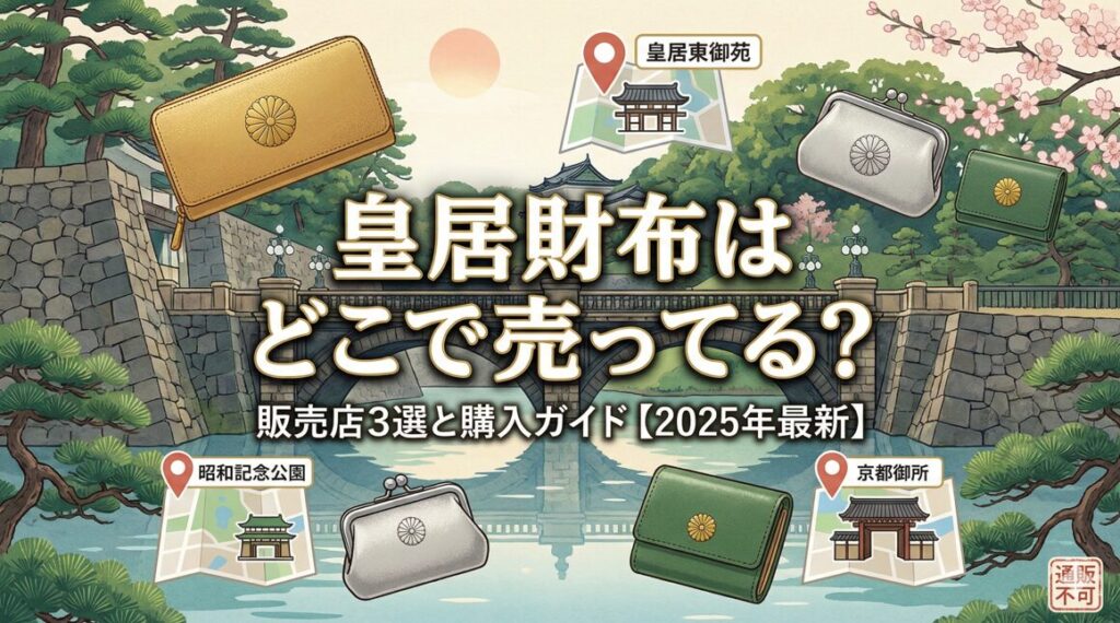 皇居財布はどこで売ってる？販売店3選と購入攻略ガイド【2025】
