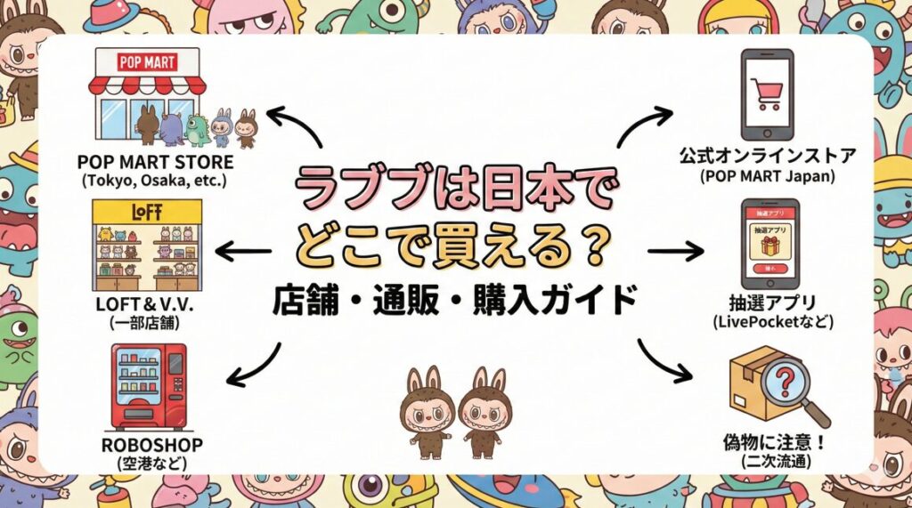 ラブブは日本でどこで買える？店舗や抽選と偽物の見分け方を解説