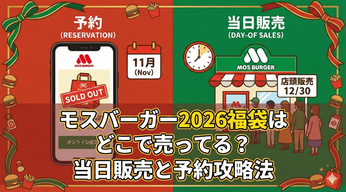 モスバーガー2026福袋はどこで売ってる？当日販売と予約攻略法