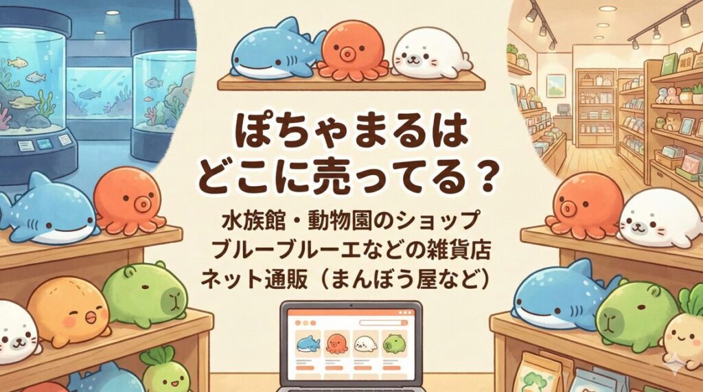 ぽちゃまるはどこに売ってる？水族館や販売店を調査