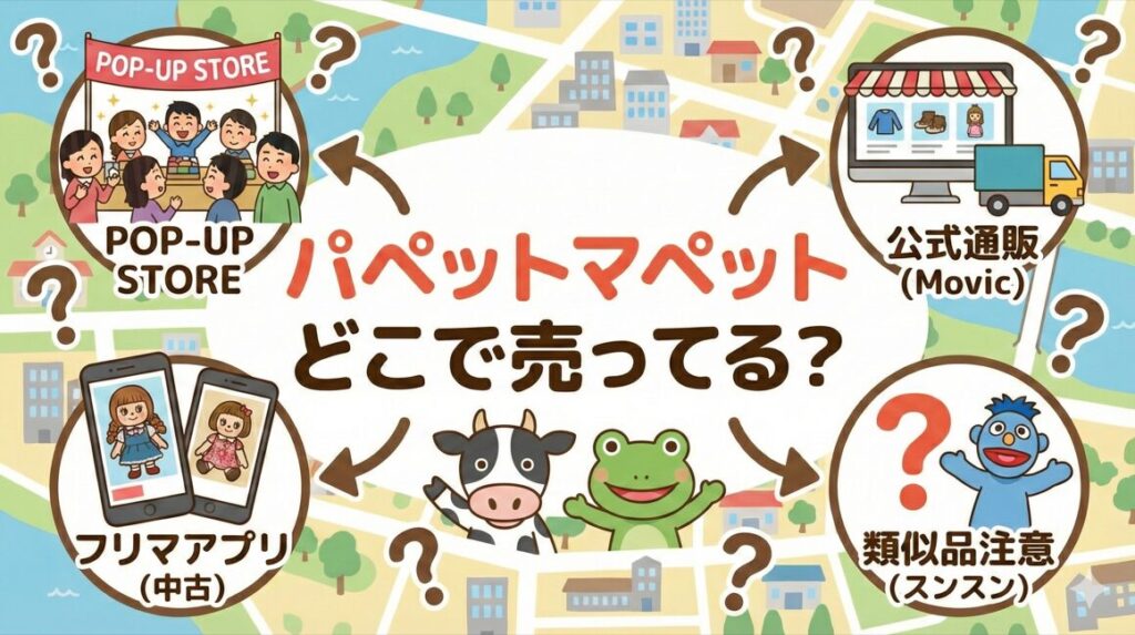 パペットマペットどこで売ってる？