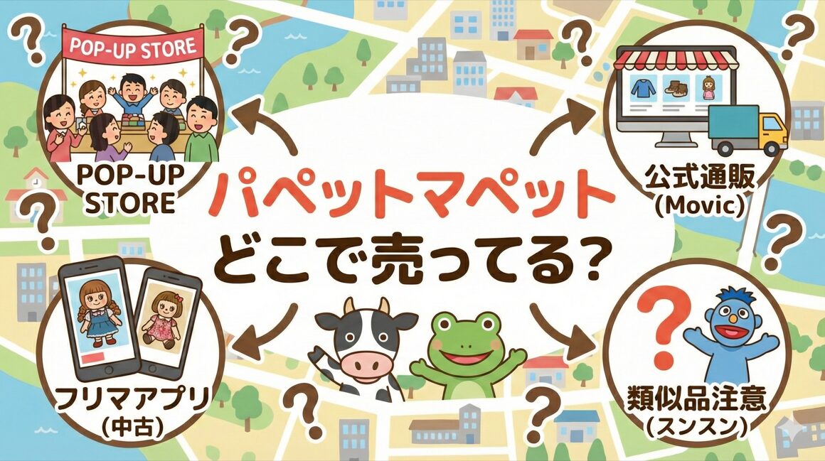 パペットマペットどこで売ってる？