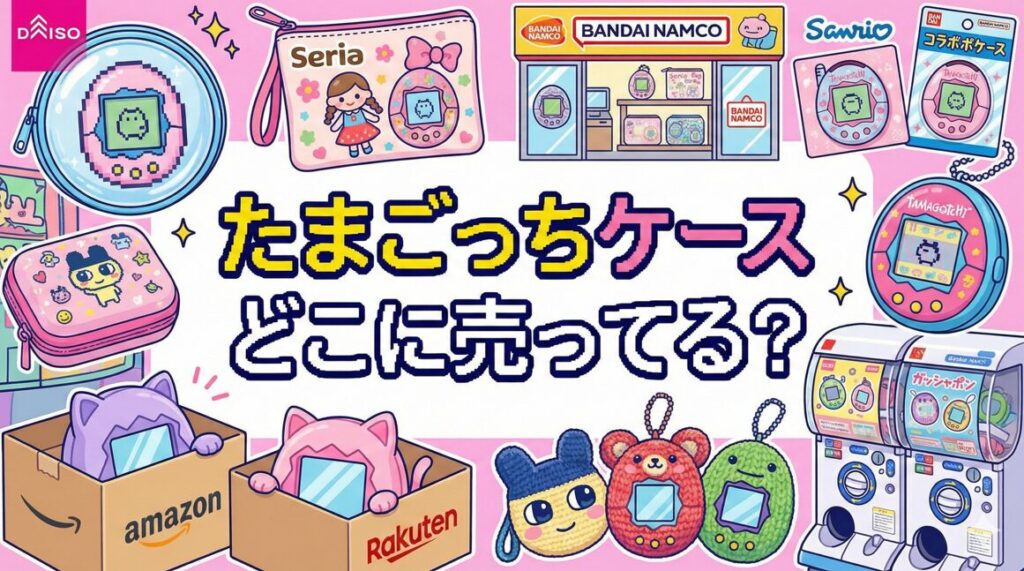 たまごっちケースどこに売ってる？100均代用と公式ガイド