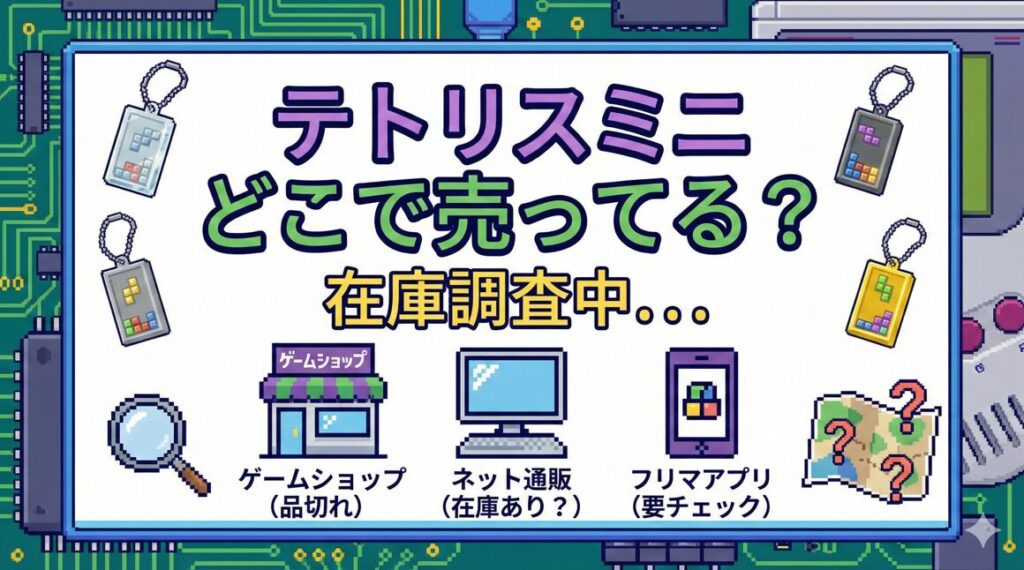 テトリスミニどこで売ってる？ドンキや通販の在庫状況を調査