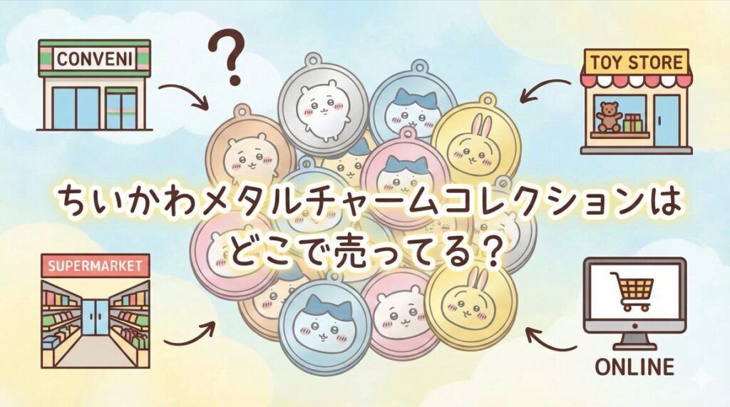 ちいかわメタルチャームコレクションはどこで売ってる？販売店と再販情報