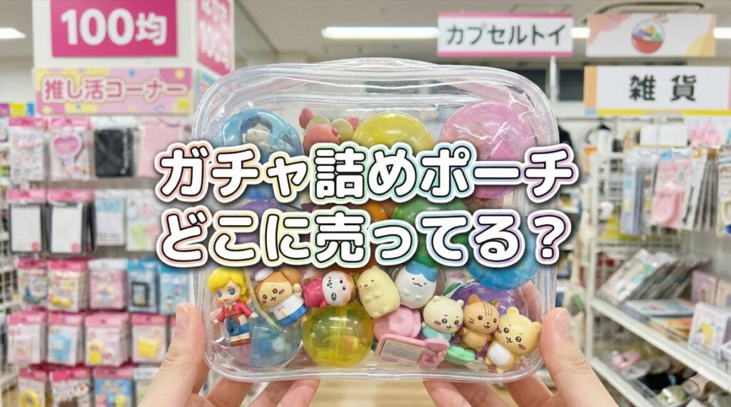 ガチャ詰めポーチどこに売ってる？100均や作り方も徹底解説