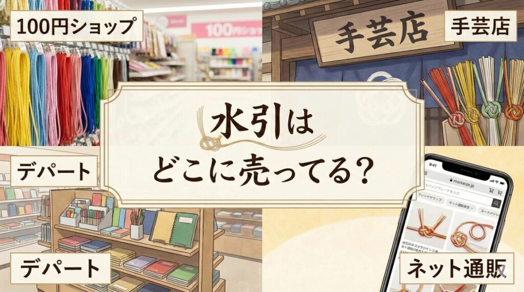 水引はどこに売ってる？100均や手芸店など販売場所を徹底調査