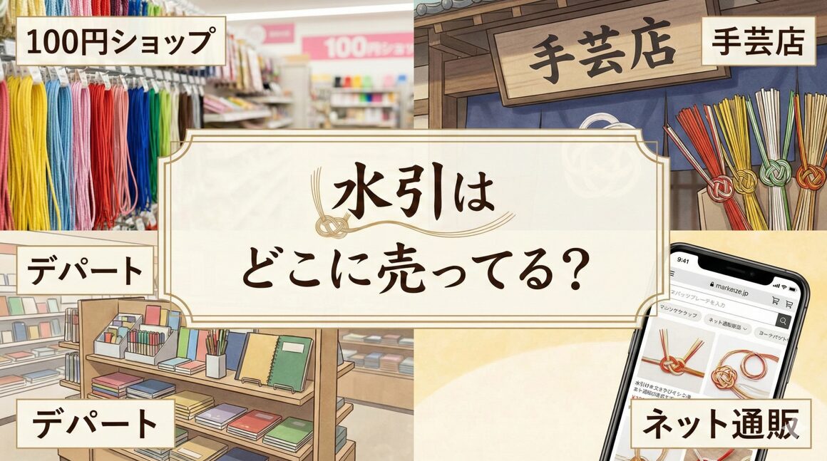 水引はどこに売ってる?100均や手芸店など販売場所を徹底調査