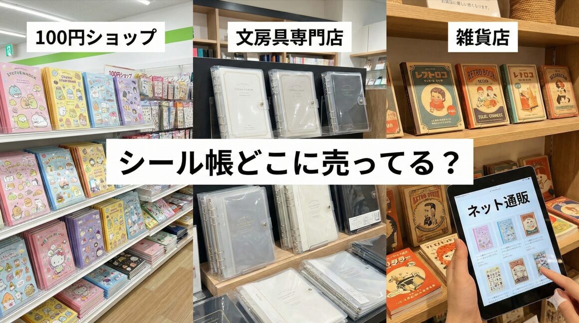 シール帳どこに売ってる?セリアや無印での代用と大人の選び方