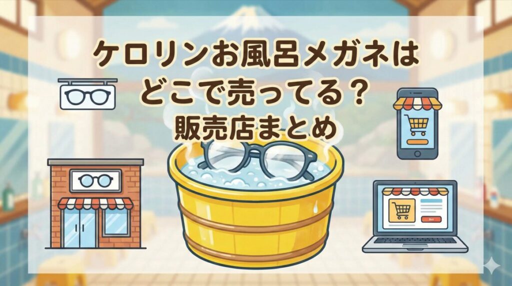 ケロリンお風呂メガネはどこで売ってる？販売店まとめ