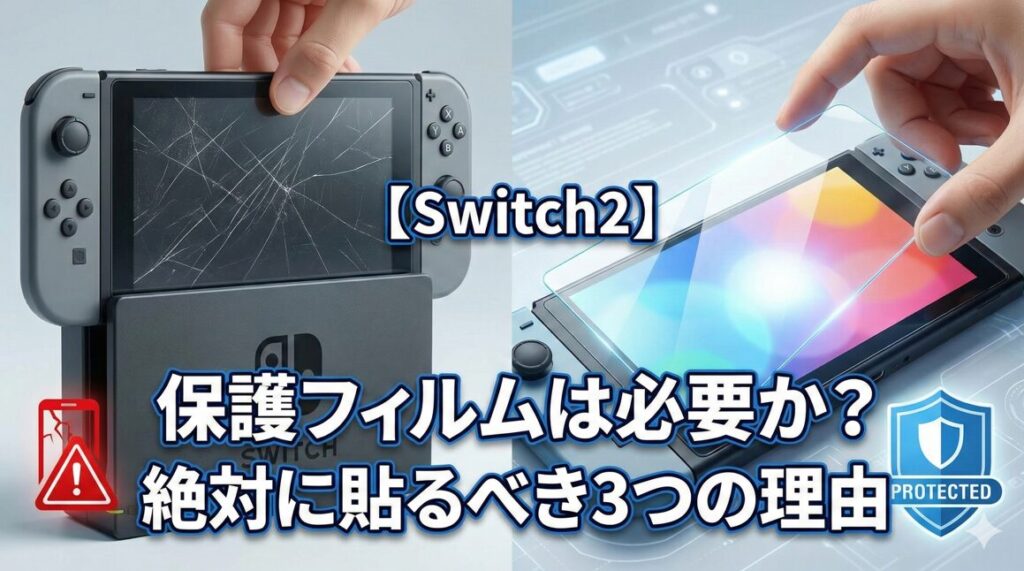 【Switch2】保護フィルムは必要か？絶対に貼るべき3つの理由