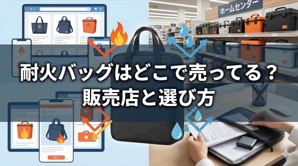 耐火バッグはどこで売ってる？販売店と選び方