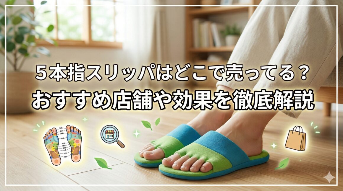 5本指スリッパはどこで売ってる？おすすめ店舗や効果を徹底解説